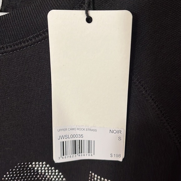 Zadig & Voltaire Camo Black Rock Strass Sweatshirt Sz S NWT - Picture 3 of 8